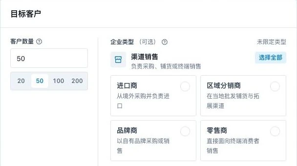 跨境获客的客户数量与企业类型选择